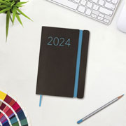 Foto de Agenda juvenil Finocam Lisa 12X17cm Negro 