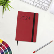 Foto de Agenda juvenil Finocam Lisa 12X17cm Rojo 