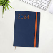 Foto de Agenda juvenil Finocam Lisa 12X21cm Azul 