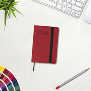 Foto de Agenda juvenil Finocam Lisa 9X13cm Rojo 