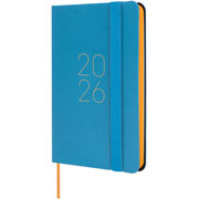 Foto de Agenda Juvenil Finocam Lisa Azul 8X13Cm Semana A La Vista Horizontal 26 