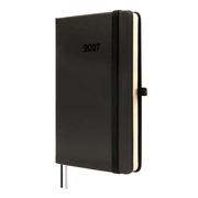 Foto de Agenda Juvenil Finocam Textura 12x17 cm Negro Semana Vista Horizontal 2027 