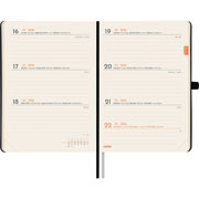 Foto de Agenda Juvenil Finocam Textura Negro12X17Cm Semana A La Vista Horizontal 26 