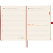 Foto de Agenda Juvenil Finocam Textura Rojo 12X17Cm Día Por Página 26 