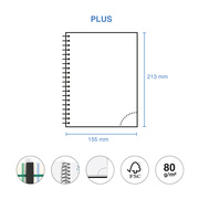 Foto de Agenda Juvenil Miquelrius Plus Grid 21.9 x 15.6 cm Día por Página 