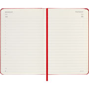 Foto de Agenda Juvenil Moleskine Pasta Suave 13x21cm Rojo Semana A La Vista 