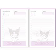 Foto de Agenda Kuromi Negro 14.5X20.5Cm Dia Por Pagina 2026 Danpex 