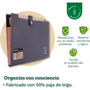 Foto de Archivador Expandible Barrilito Ecologico 6 Divisiones Tamano Carta 