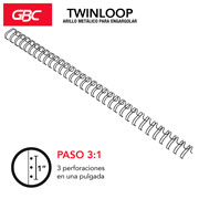 Foto de Arillo Loop 3:1 Negro En Caja Con 20 3/8 Pulgada 