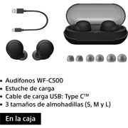 Foto de AUDÍFONOS CON MICRÓFONO IN EAR SONY TRUE WIRELESS  WF-C500 NEGRO 