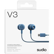 Foto de Audifonos Inear Alambrico Azul Sudio V3 