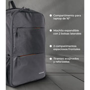 Foto de Backpack Techzone Tzlbp14 Expand Para Laptop Negro 