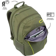 Foto de Backpack Totto Cambri Para Laptop 15 Plg Verde 