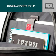 Foto de Backpack Totto Ribbony Para Laptop 14 Plg Negro 