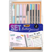 Foto de PLUMIN BIC BULLET JOURNAL MARCATEXTOS CON 10 PIEZAS 