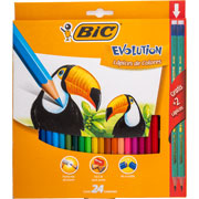 Foto de Lápices de colores Bic Evolution 24 colores 