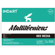 Foto de Block arte Indart Multitecnica 29.7x21cm 20 hojas A4 180g