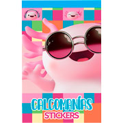 Foto de Block de Stickers Adheribles Granmark con 6 Planillas Axolotl 