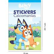 Foto de Block de Stickers Adheribles Granmark con 6 Planillas Bluey 