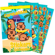 Foto de Block de Stickers Adheribles Granmark con 6 Planillas Capibara Summer 