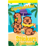 Foto de Block de Stickers Adheribles Granmark con 6 Planillas Capibara Summer 