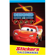 Foto de Block de Stickers Adheribles Granmark con 6 Planillas Cars 
