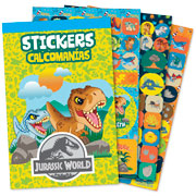 Foto de Block de Stickers Adheribles Granmark con 6 Planillas Jurassic World 