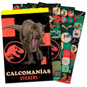 Foto de Block de Stickers Adheribles Granmark con 6 Planillas Jurassic World 