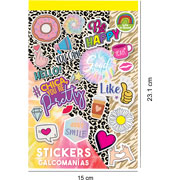 Foto de Block de Stickers Adheribles Granmark con 6 Planillas Juvenil 