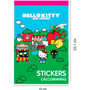 Foto de Block de Stickers Adheribles Granmark con 6 Planillas Kitty & Friends 
