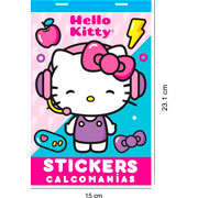 Foto de Block de Stickers Adheribles Granmark con 6 Planillas Kitty 