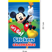 Foto de Block de Stickers Adheribles Granmark con 6 Planillas Mickey Mouse 