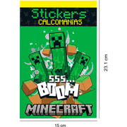 Foto de Block de Stickers Adheribles Granmark con 6 Planillas Minecraft 
