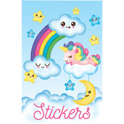 Foto de Block de Stickers Adheribles Granmark con 6 Planillas Nubes/Arcoiris 