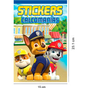 Foto de Block de Stickers Adheribles Granmark con 6 Planillas Paw Patrol 