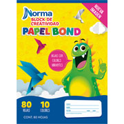 Foto de Block Escolar Norma Bond 21X28Cm 80 Hojas 