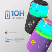 Foto de Bocina Inalambrica Stf St-S77460 Bolt Led Rgb Morado 