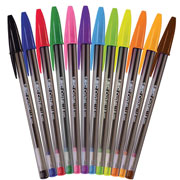 Bolígrafo Bic Cristal Punto Ultrafino Surtido de Colores 10 Piezas