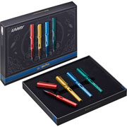 Foto de Pluma Fuente Lamy S25Hppff Set Harry Potter F Azul Con 4 Piezas 