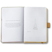 Foto de Boligrafo Fino Sheaffer Emily In Paris 100 Champ Dorado Con Libreta 