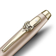 Foto de Boligrafo Fino Sheaffer Emily In Paris 100 Champ Dorado Con Libreta 