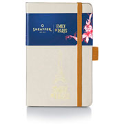 Foto de Boligrafo Fino Sheaffer Emily In Paris 100 Champ Dorado Con Libreta 