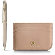 Foto de Boligrafo Fino Sheaffer Emily In Paris 100 Champ Dorado Con Tarjetero 