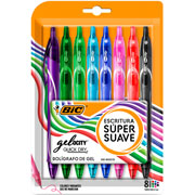 Foto de Boligrafo Gel Bic Gelocity 0.7mm con 8 Surtido 