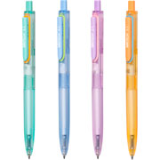 Foto de Bolígrafo Gel Writech Space Up Borrable 4 Piezas Negro 