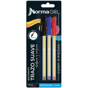 Foto de Boligrafos Norma 1.0 mm 3 Colores Surtidos 