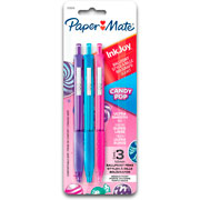 Foto de Boligrafos Paper Mate 300 Candy Retractil 1.0 mm 3 Colores Surtidos 