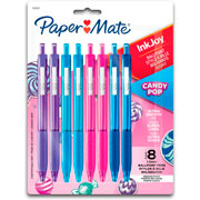 Foto de Boligrafos Paper Mate 300 Candy Retractil 1.0 mm 8 Colores Surtidos 