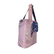 Foto de Bolsa plegable reversible mediana rosa-azul 