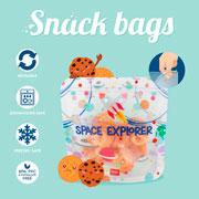 Foto de Bolsa Snacks Espacio Con 3 Legami Zb0002 